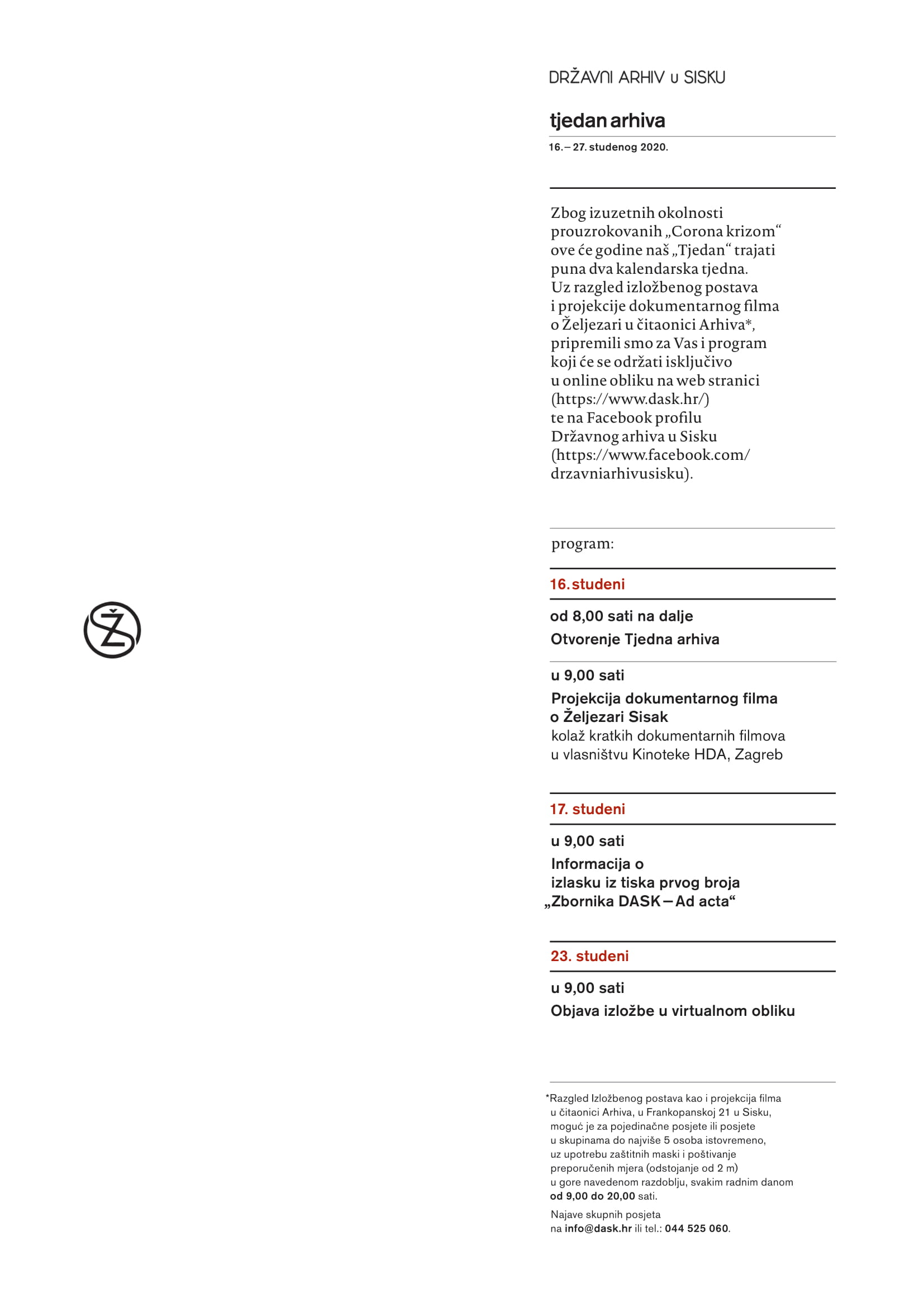 DASK pozivnica program 2