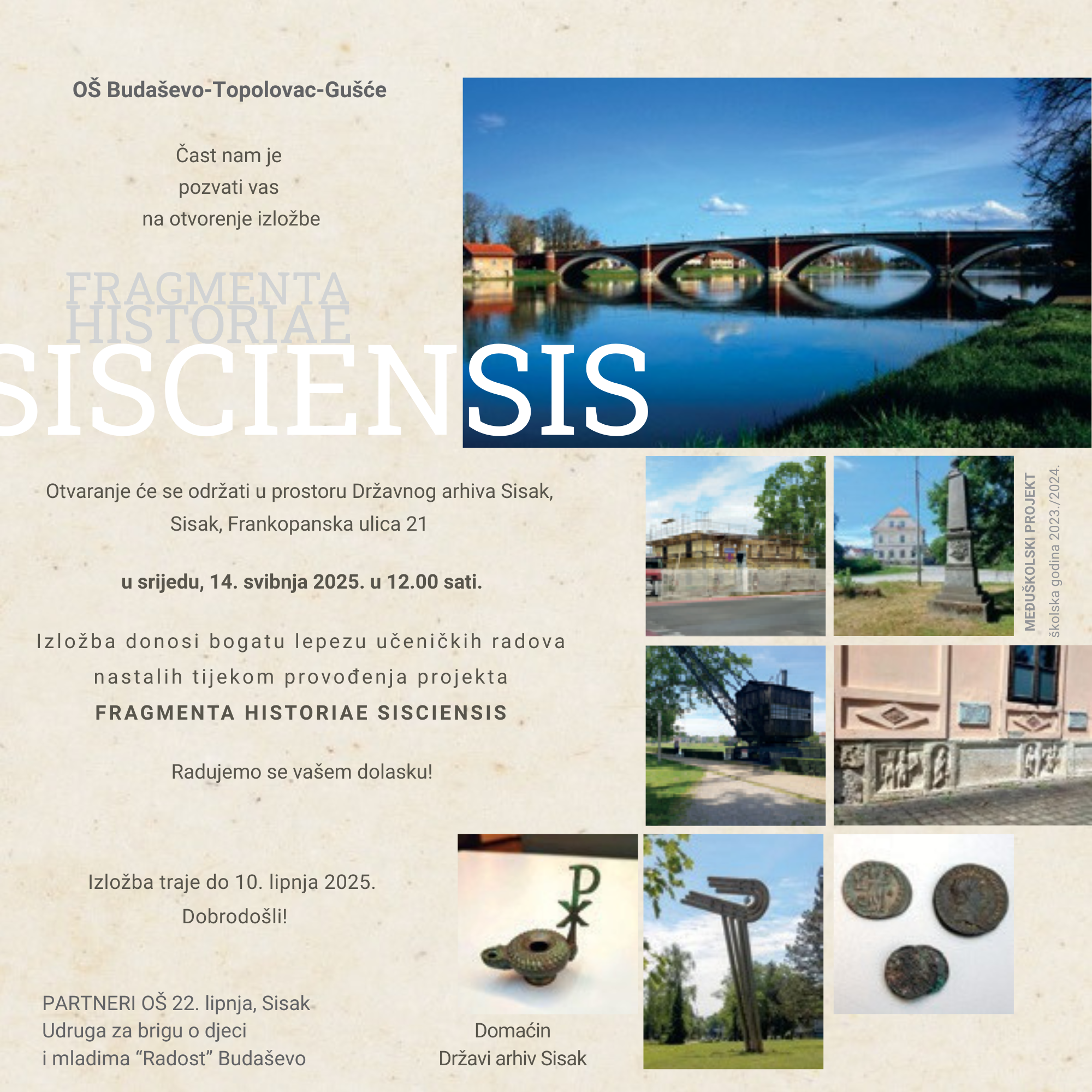 Otvorenje izložbe Fragmenta Historiae Sisciensis